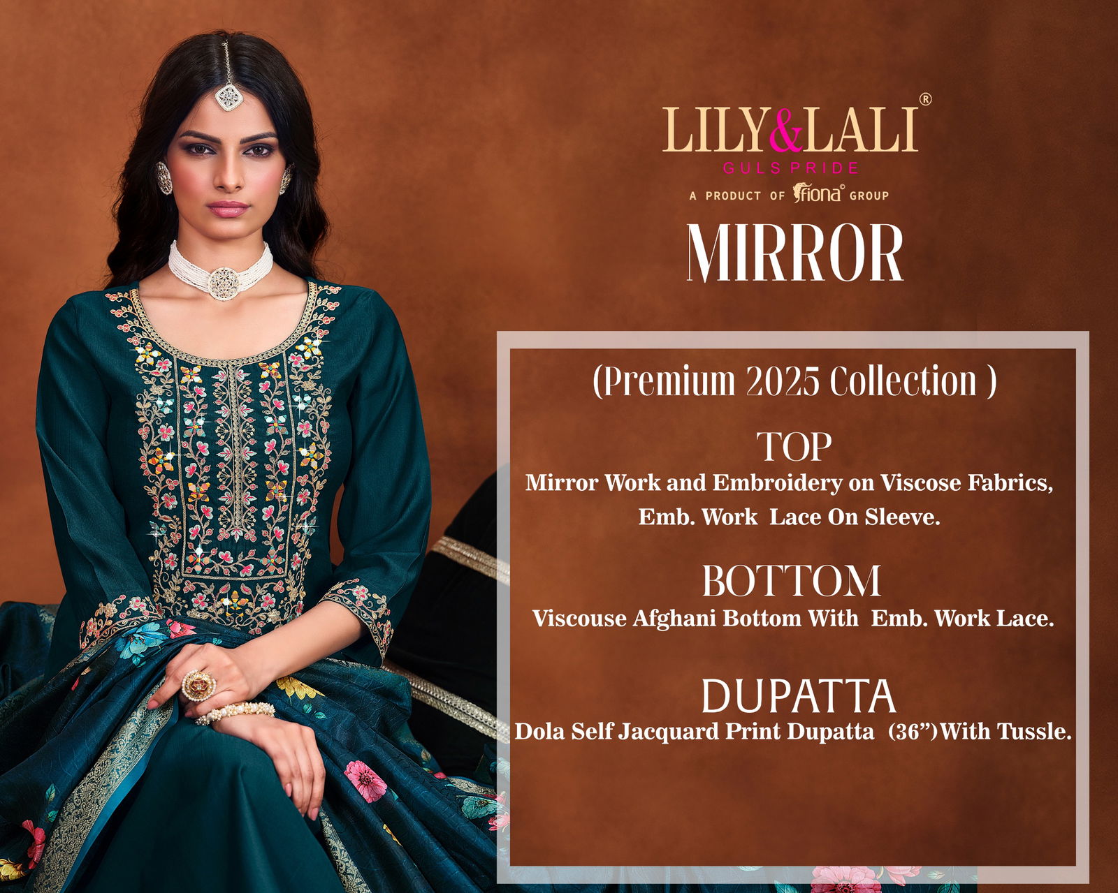 Mirror By Lily And Lali Viscose Kurti With Bottom Dupatta Suppliers In India